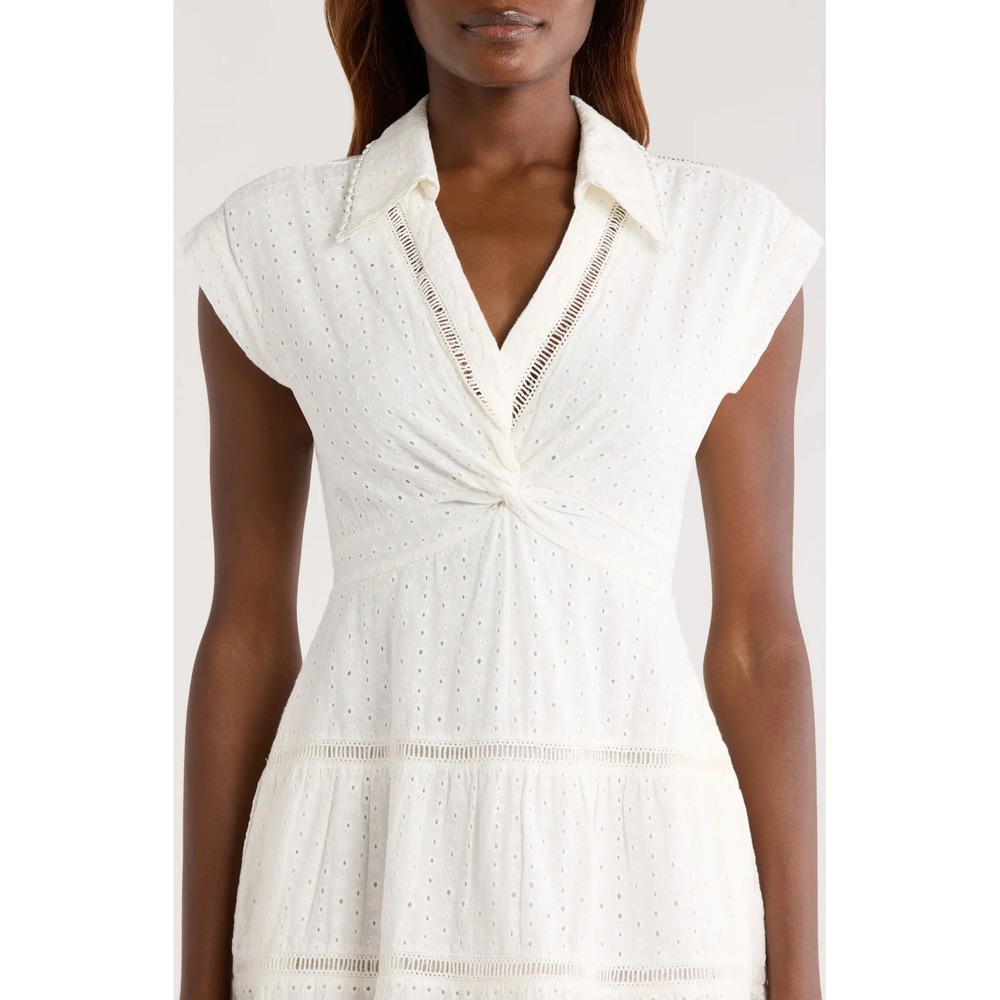NWT Alice + Olivia Mila Eyelet Dress / MSRP $440 / Size 2 / Perfect for Summer! - Picture 5 of 6
